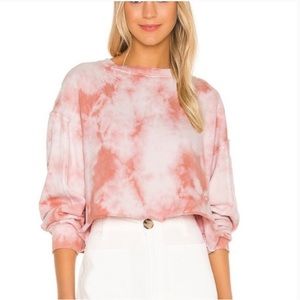 Strut this soft cotton tie dye cropped sweatshirt small